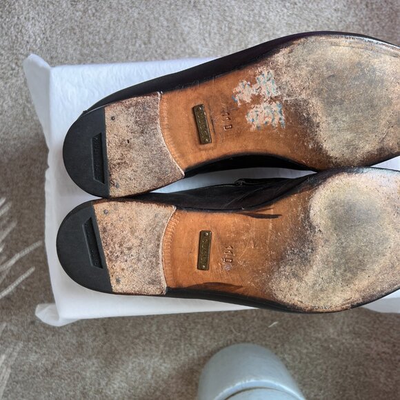 Gucci Men’s Brown Leather Horsebit Loafers | Size 11D - Picture 13 of 14
